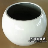 HP074玻璃鋼白色室內(nèi)圓形花盆—簡(jiǎn)約花盆